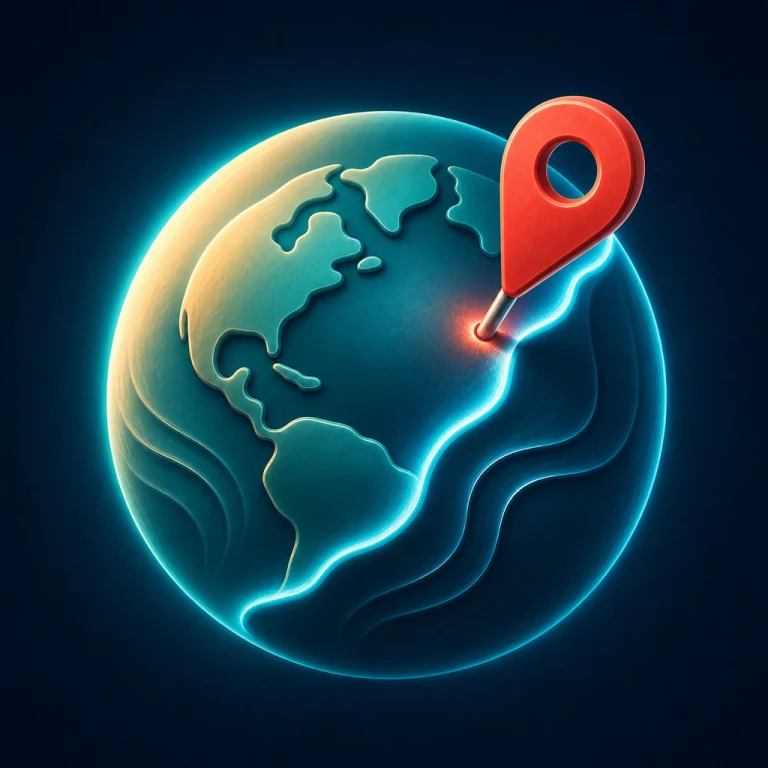 Weather Wilds app icon: a bright weather compass over a deep blue sky